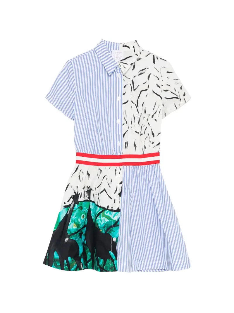 ABITO A CAMICIA A RIGHE CON FANTASIA STELLA JEAN