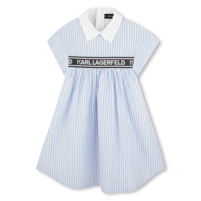 ABITO A RIGHE BIANCO/BLU KARL LAGERFELD