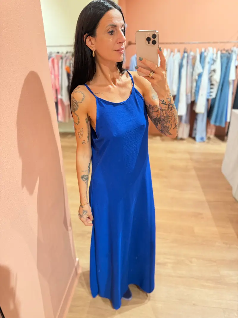Abito essenziale blu Royal