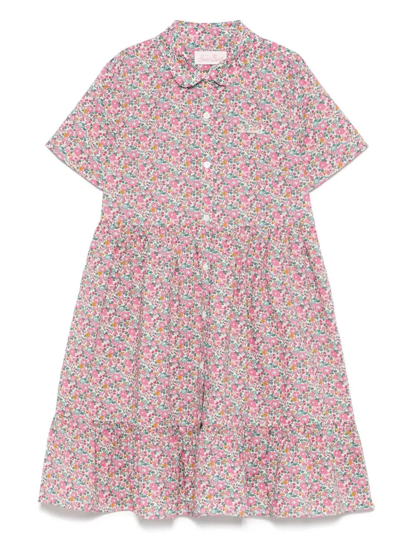ABITO IN  CAMICIA FLOREALE ROSA MC2 SAINT BARTH