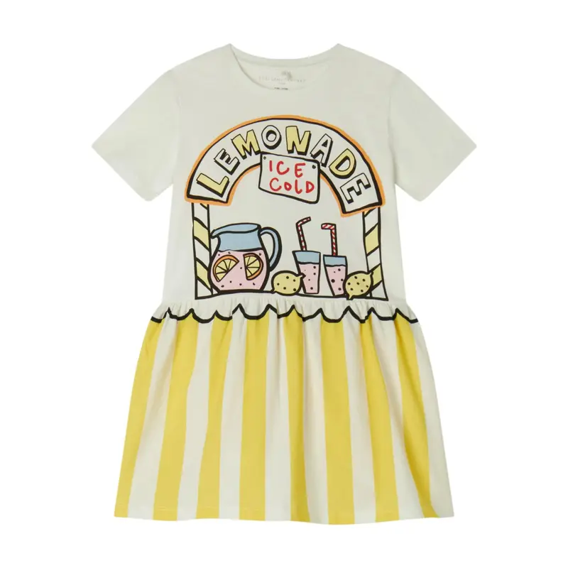 Abito modello T-shirt con stampa