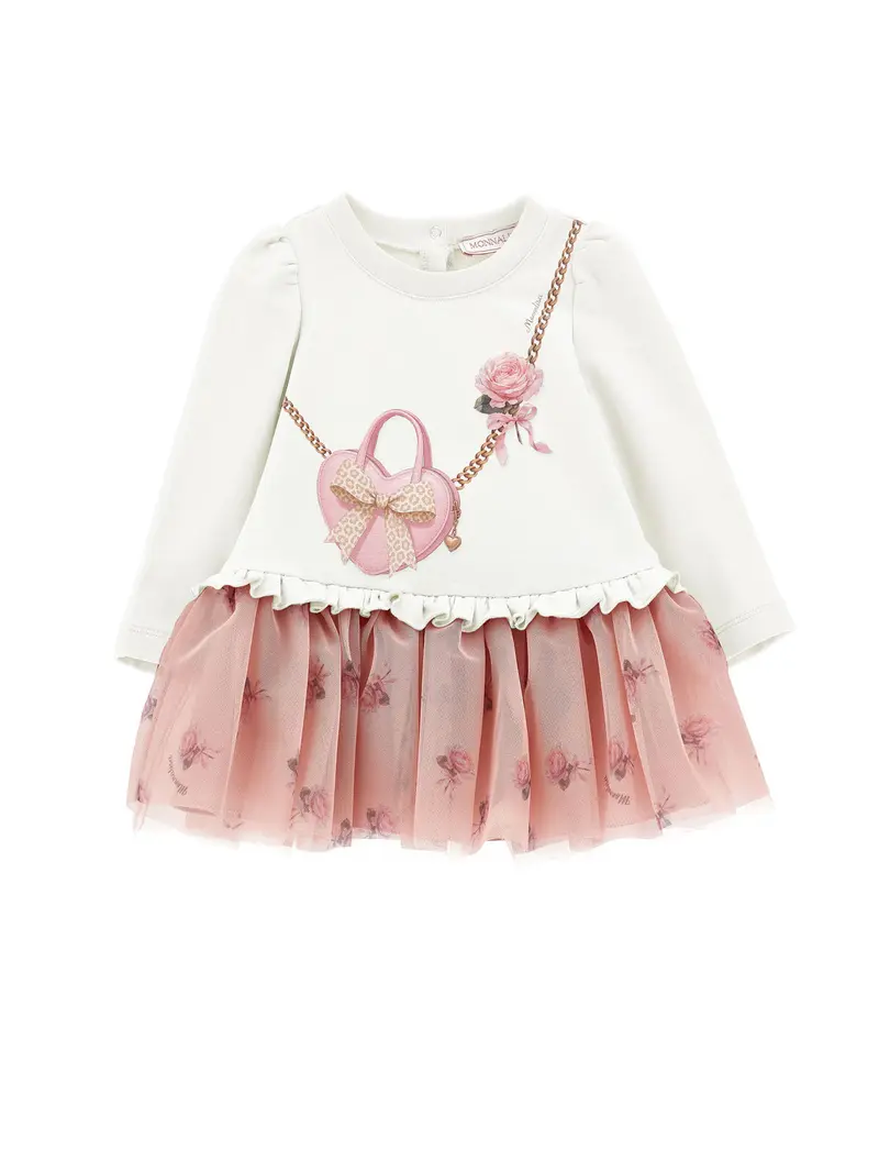 Abito Monnalisa Rose e Fiocco