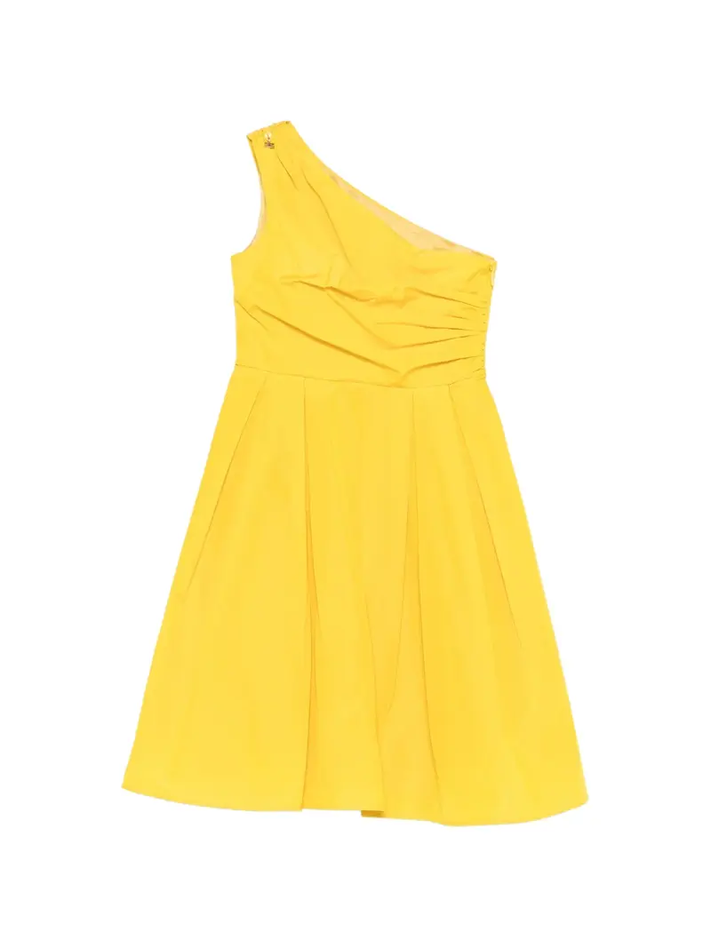 ABITO MONOSPALLA PLISSETTATO GIALLO ELISABETTA FRANCHI