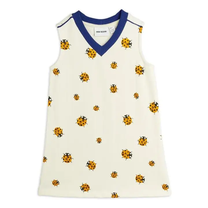 ABITO PANNA CON COCCINELLE GIALLE  MINI RODINI