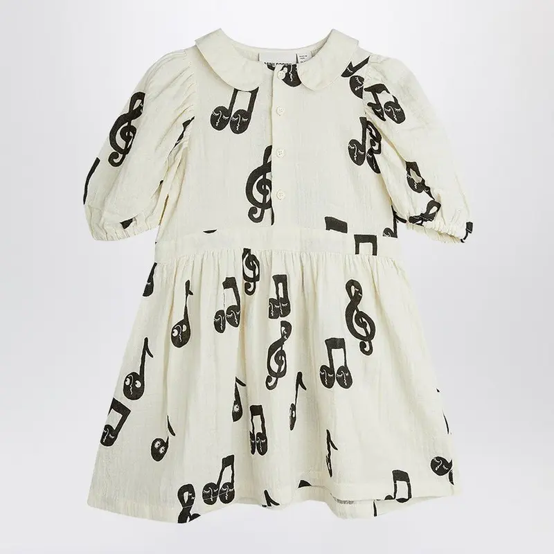 ABITO PANNA CON NOTE MUSICALI MINI RODINI