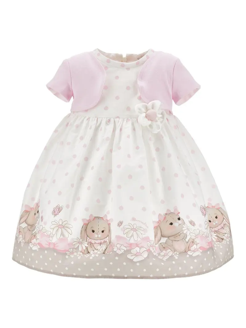 Abito per neonata Monnalisa a pois