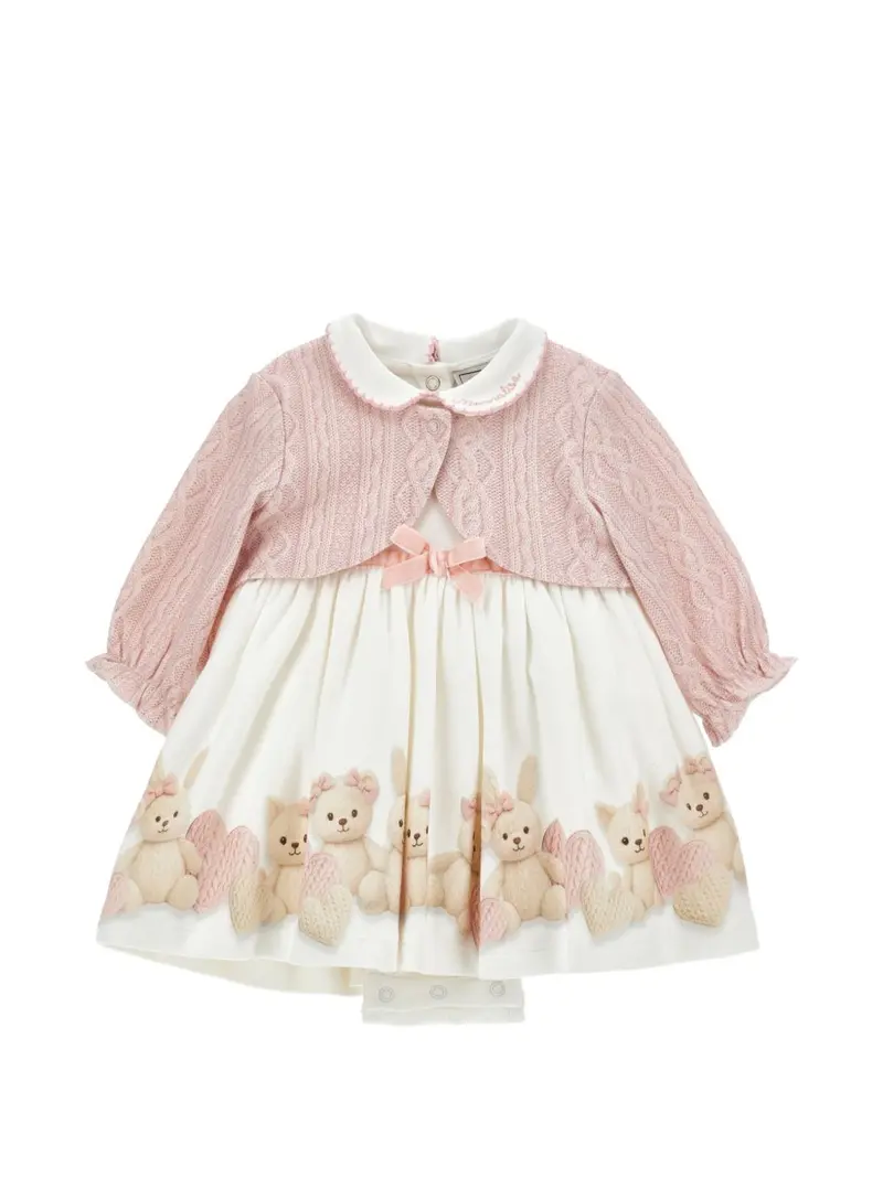 Abito per neonata Monnalisa con cardigan