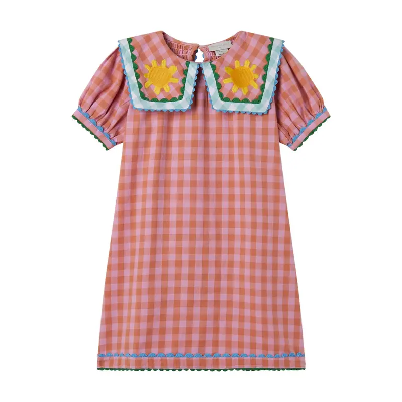 Abito scozzese Rosa di Stella McCartney Kids