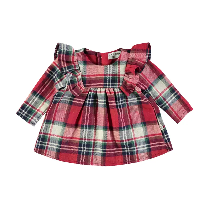 Abito tartan in caldo cotone | Petit indi | inverno 24
