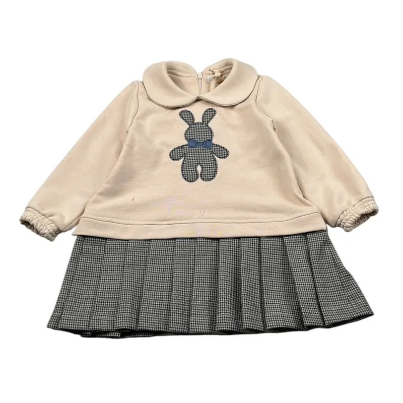 Angel'S Face Abito Manica Lunga Bicolore Beige per Bambina