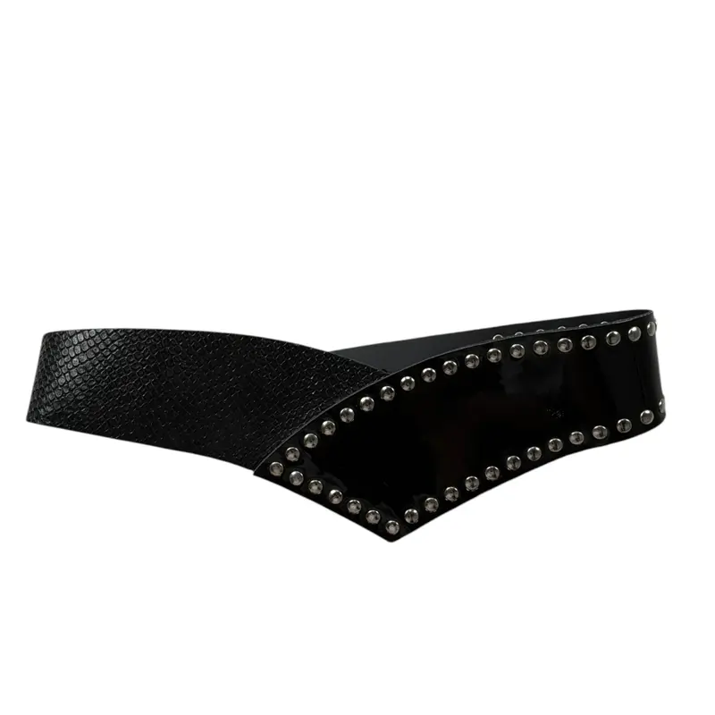 Aniye By Girl Cintura tinta unita con Borchie Nero per Bambina