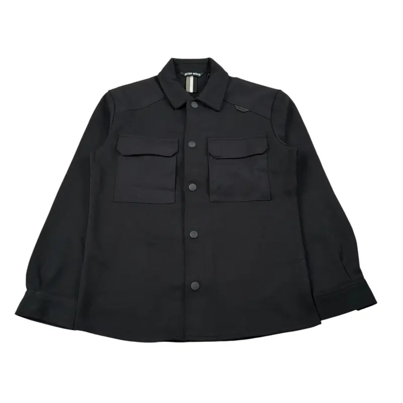 Antony Morato Camicia Manica Lunga tinta unita Nero per Bambino