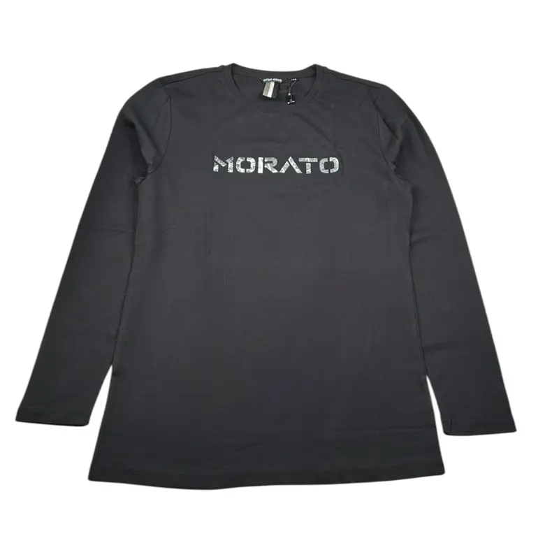 Antony Morato Shirt tinta unita con Stampa Nero per Bambino