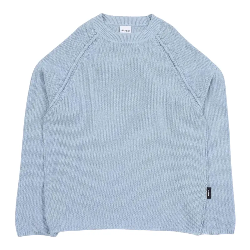 Aspesi Maglia Girocollo tinta unita Azzurro per Bambino