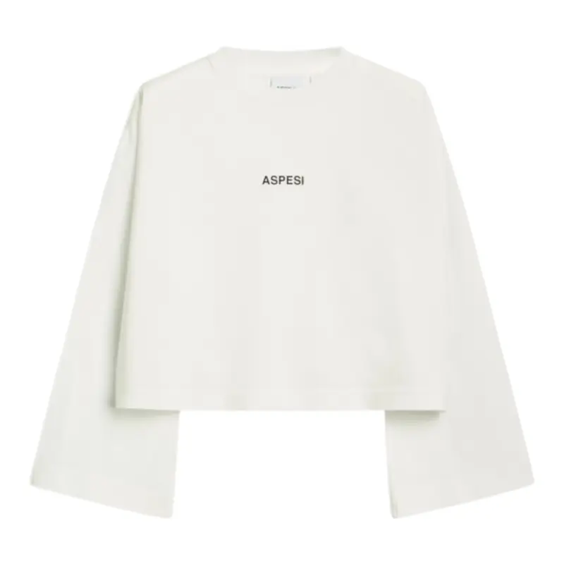 Aspesi Shirt tinta unita con Logo Bianco per Bambino
