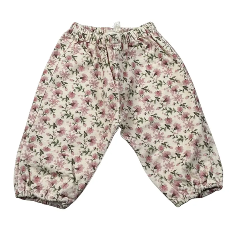 Babe & Tess Pantalone Fantasia Florealecon Elastico In Vita Panna per Neonata