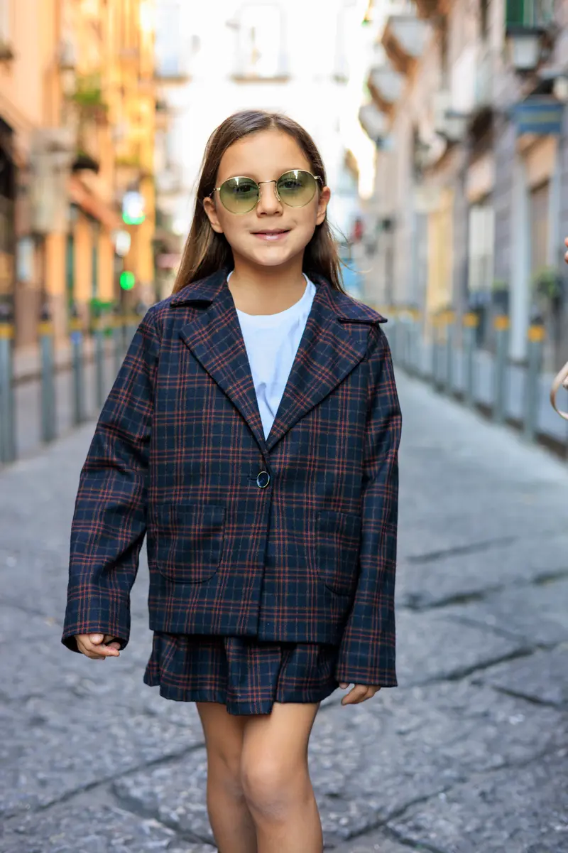 Baby blazer quadri