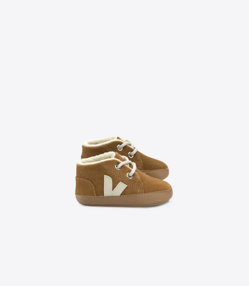 BABY FURED SUEDE CAMEL PIERRE