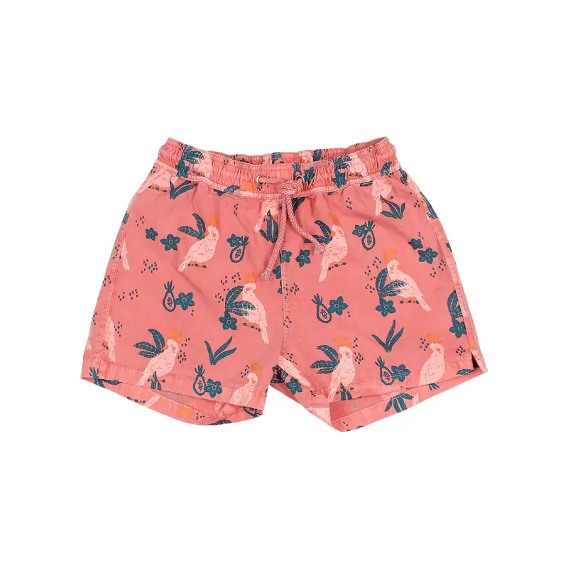 BABY TROPICAL SWIMSUIT - DESERT RED