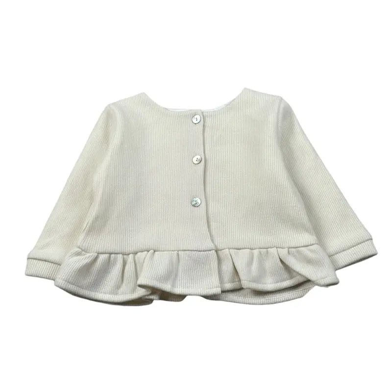 Baby Vip Cardigan tinta unita Panna per Bambina