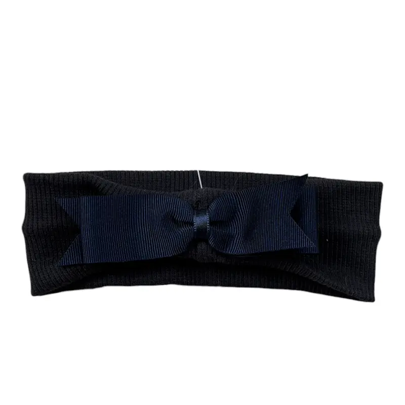 Baby Vip Fascia Tint Unita con Fiocco Blu per Neonata