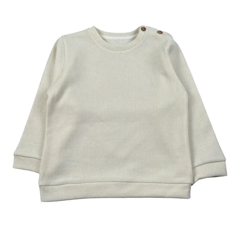 Baby Vip Maglia Girocollo tinta unita Panna per Neonato