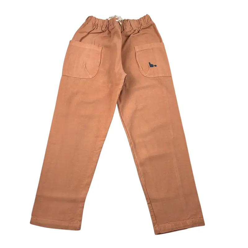Babyclic Pantalone tinta unita con Elastico In Vita Terra per Bambino