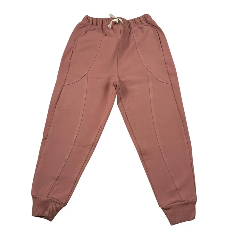 Babyclic Pantalone tinta unita con Stampa Rosa per Neonata
