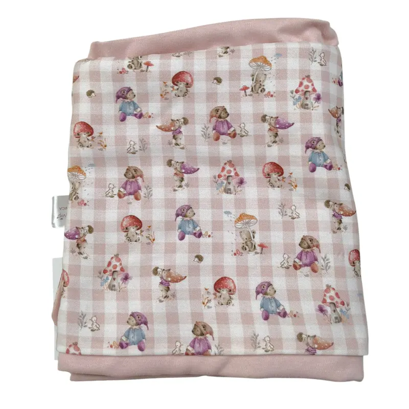 Babyvip Coperta tinta unita con Stampa Rosa per Neonata