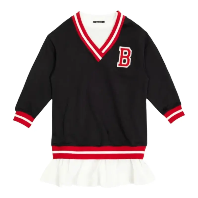 Balmain Abiro Manica Lunga tinta unita Blu per Bambina