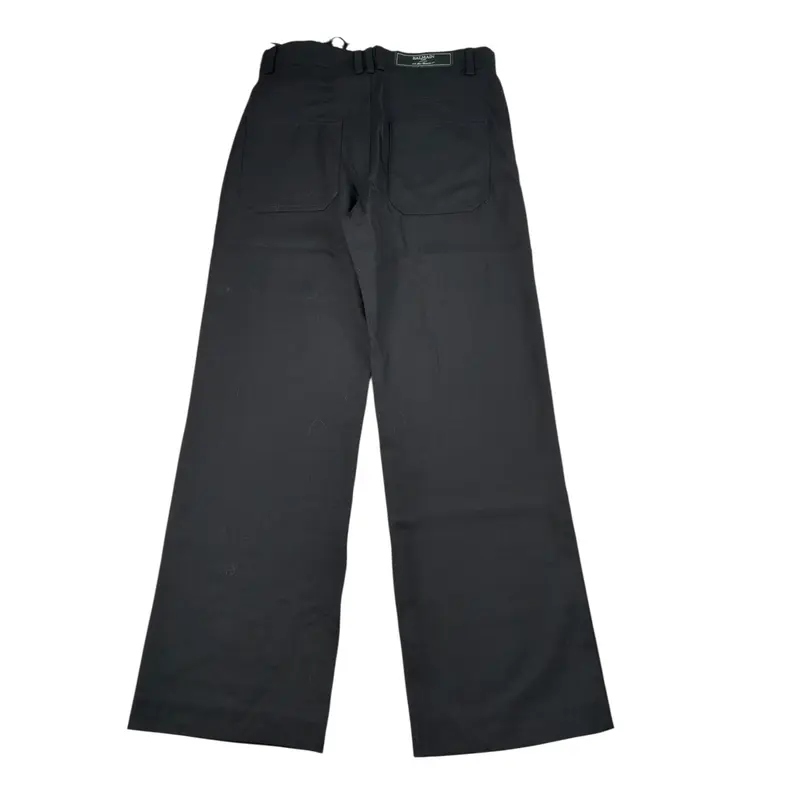 Balmain Pantalone tinta unita con Tasche America Nero per Bambino