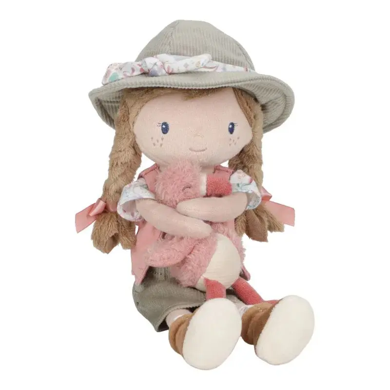 Bambola Safari Rosa 35cm | Little Dutch