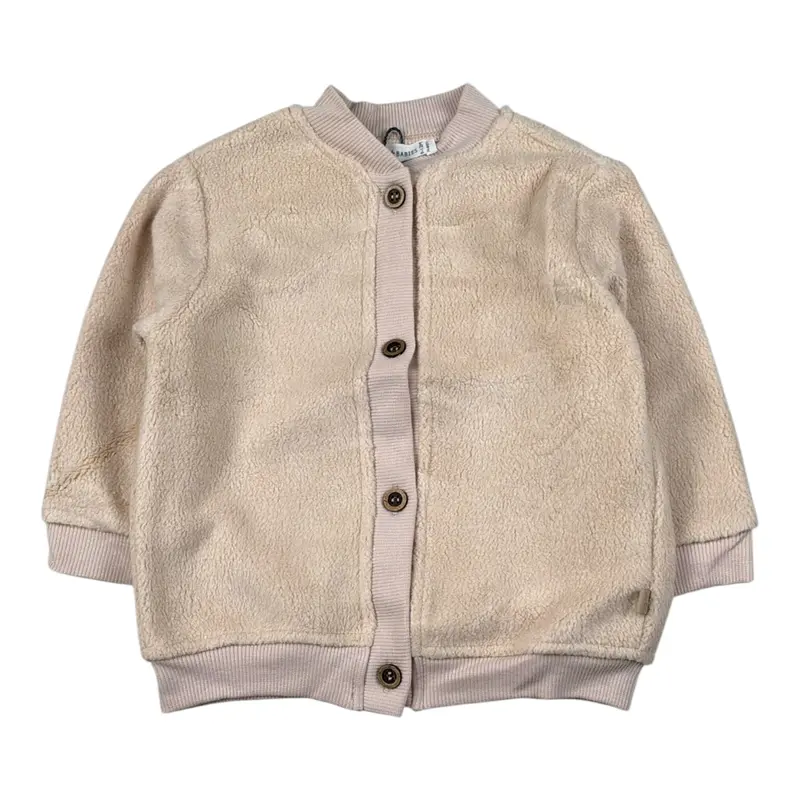 Bamboom+Babies Maglia tinta unita con Bottoni Rosa per Neonata
