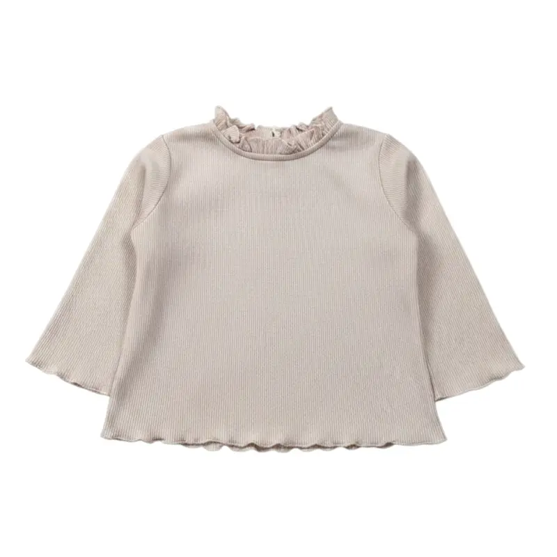 Bamboom+Babies Shirt Girocollo tinta unita Rosa per Neonata