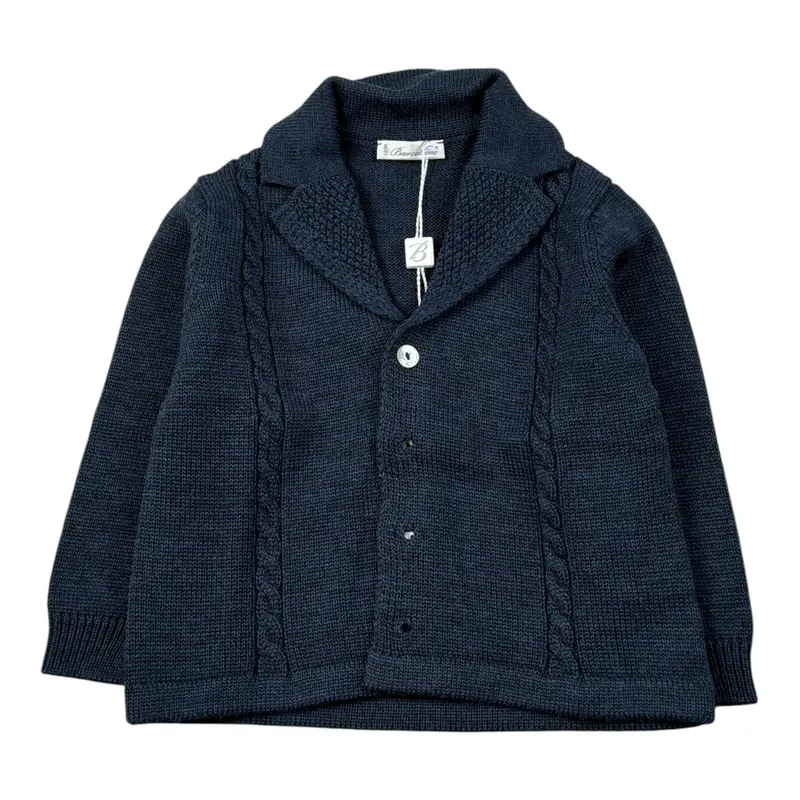 Barcellino Cardigan tinta unita Blu per Neonato