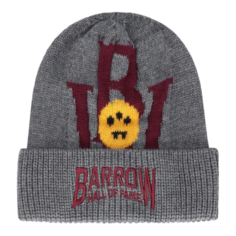 Barrow Kids Cappello tinta unita con Logo Grigio per Bambino