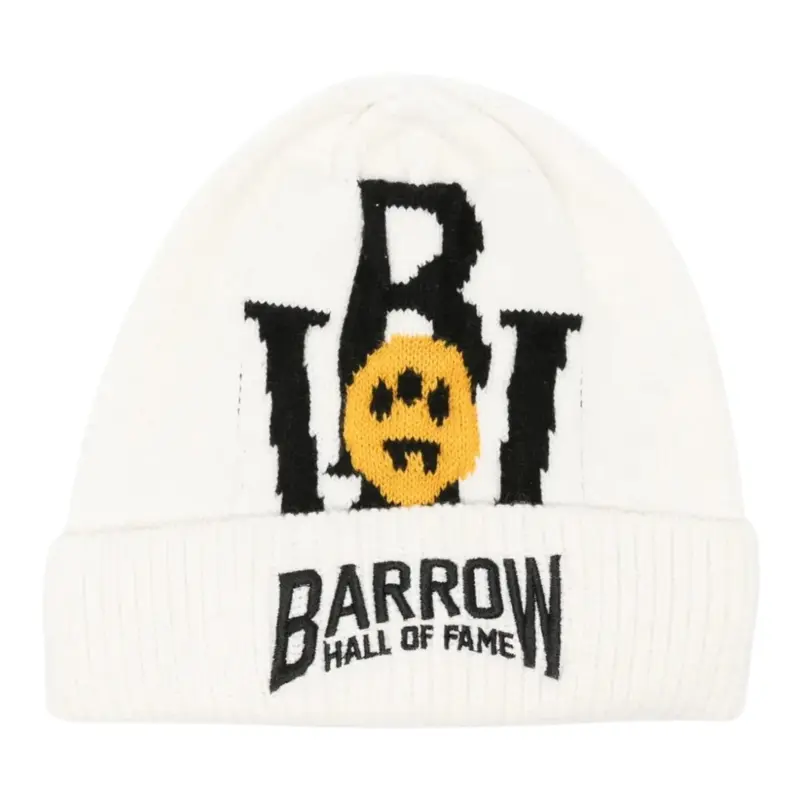 Barrow Kids Cappello tinta unita con Logo Panna per Bambino