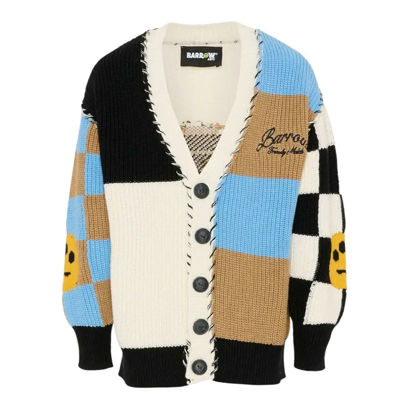 Barrow Kids Cardigan Multicolor con Ricami Multicolor per Bambino