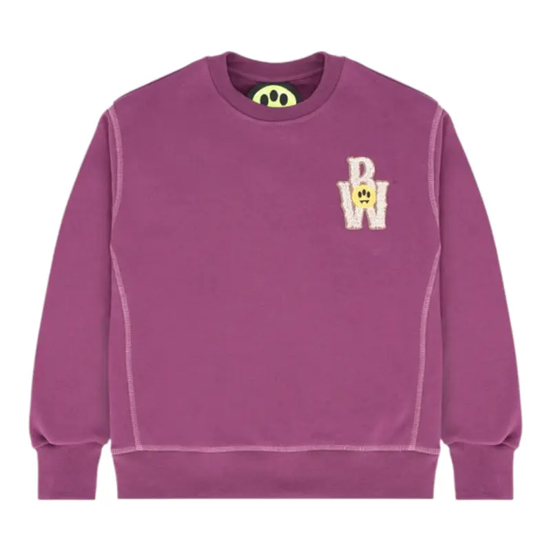 Barrow Kids Felpa Chiusa Girocollo Tint Unita Viola per Bambina