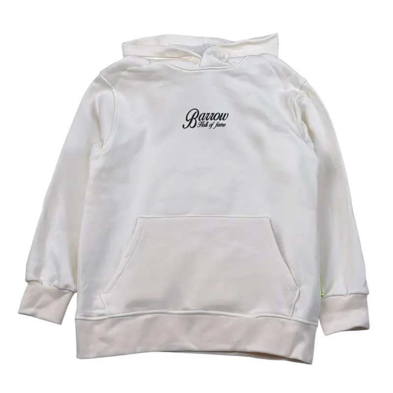 Barrow Kids Felpa tinta unita con Stampa Panna per Bambino