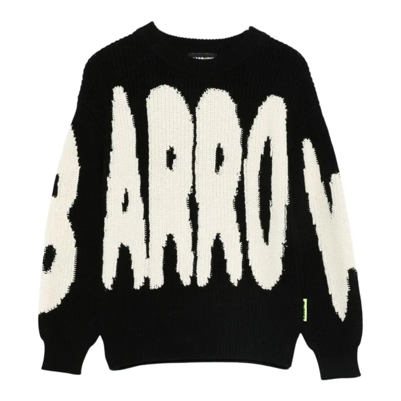 Barrow Kids Maglia tinta unita con Stampa Nero per Bambino