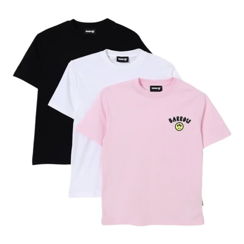Barrow Kids Set 3 T-Shirt Tricolore Bianco per Bambino