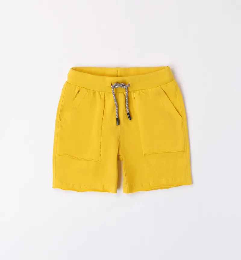 bermuda bimbo cotone tasche
