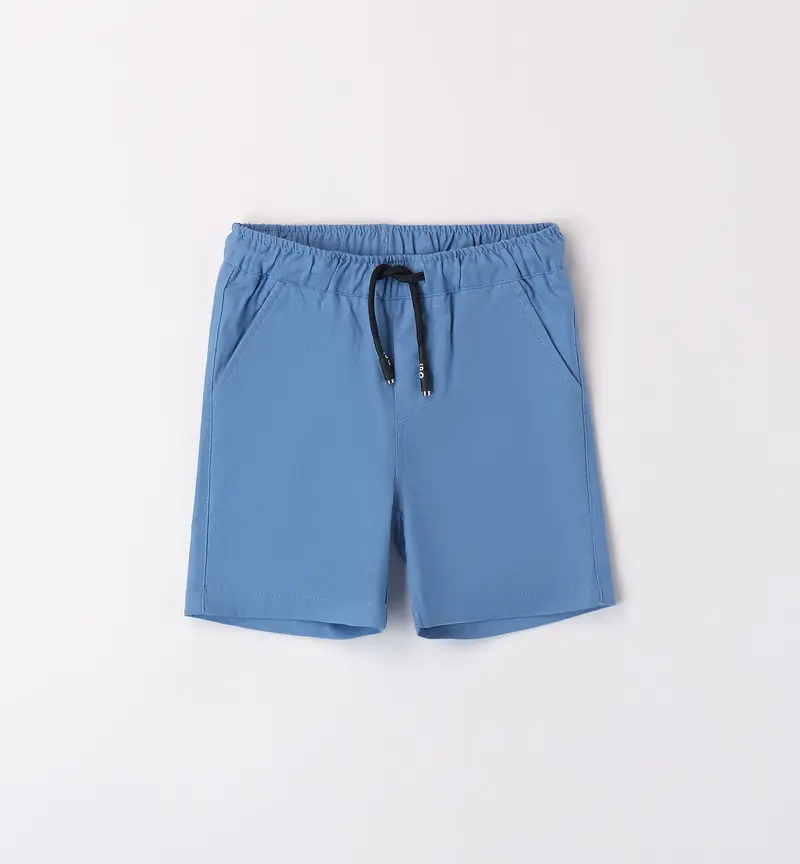 Bermuda in cotone con coulisse in vita