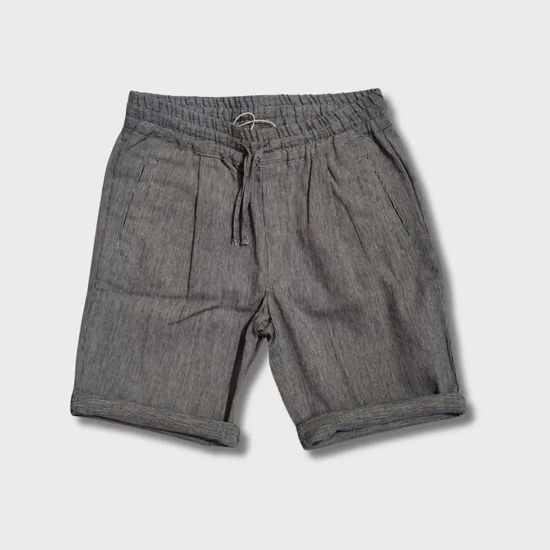 bermuda millerighe in cotone