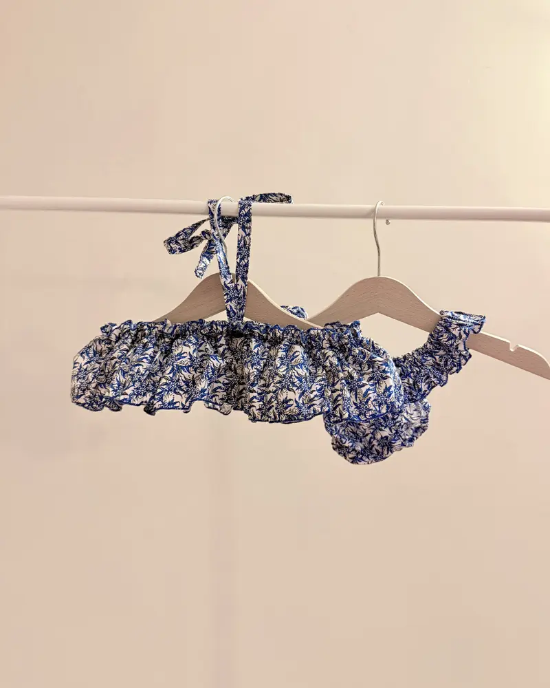 Bikini fiori blu