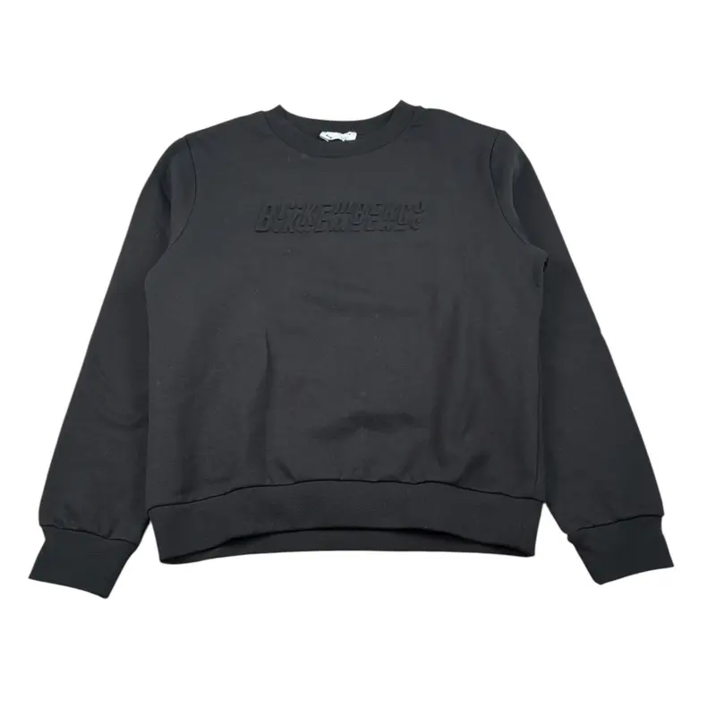 Bikkembergs Felpa Chiusa Girocollo tinta unita Nero per Bambino