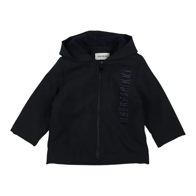 Bikkembergs Giubbino tinta unita con Cappuccio Blu per Neonato