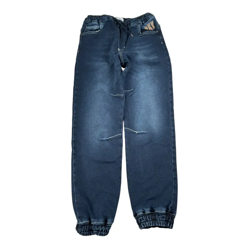Bikkembergs Jeans tinta unita con Elastico In Vita Blu per Bambino