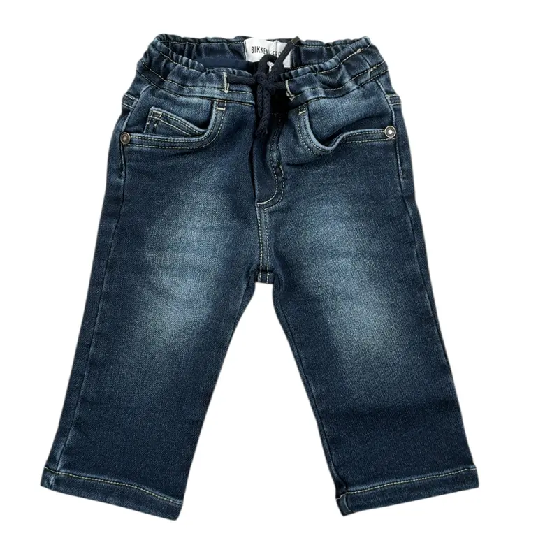Bikkembergs Jeans tinta unita con Elastico In Vita Blu per Neonato